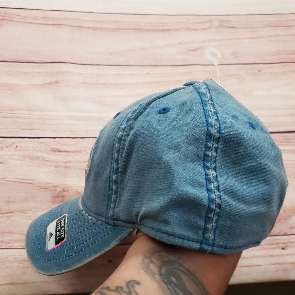 Orlando Magic Hat Cap Strap Back Blue Adjustable Men NBA Basketball Adidas Denim